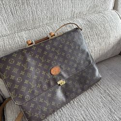 LOUIS VUITTON BRIEFCASE/ Vintage And AUTHENTIC AND RESTRORED 