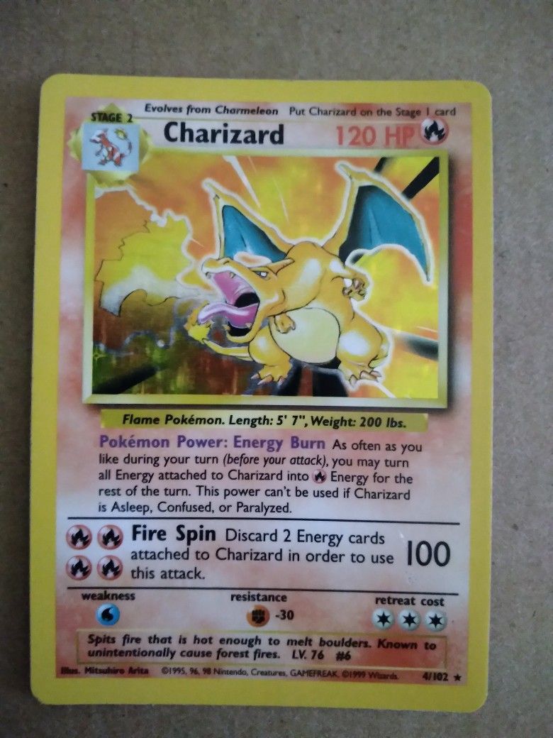 Pokemon Card (Charizard Holo)