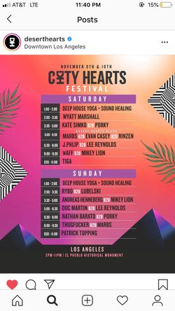 CITY HEARTS TICKET (Desert Hearts)