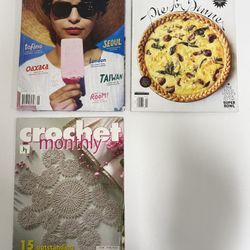 Bon Appétit and Crochet Monthly Magazines