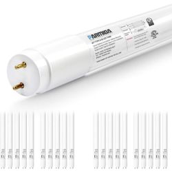 PARMIDA 20-Pack 4FT LED T8 Hybrid Type A+B Light Tube, 18W, Plug & Play or OR T8