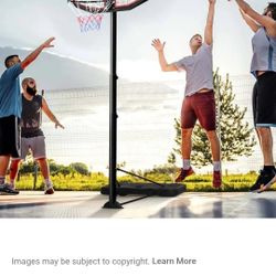 43 Inch Indoor Outdoor Height Adjustable Basketball Hoop丨