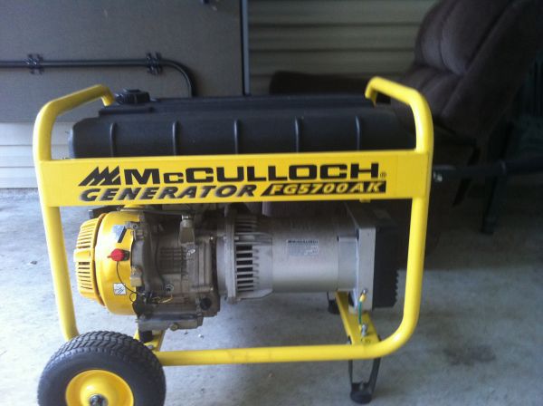 Mcculloch 5700 watt generator