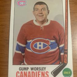 Gump Worsley Topps 1969/70 Card #1