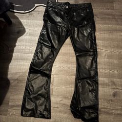 RH Denim Hills Leather Looking Pants 36×34