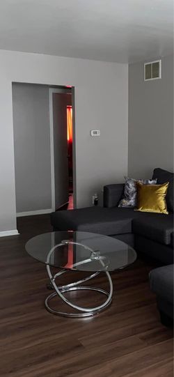 Glass table set