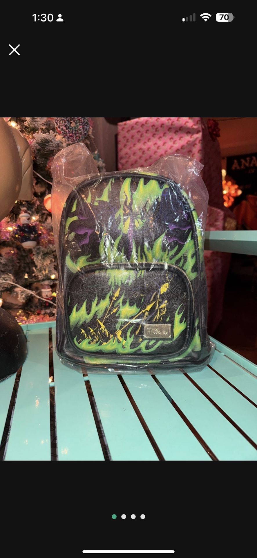 StoryBook Disney Sleeping Beauty Maleficent Dragon Flame Mini Backpack Exclusive