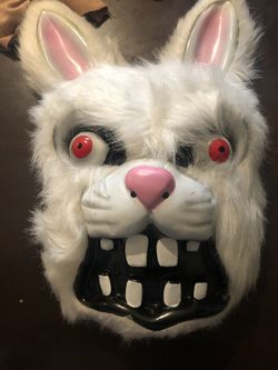 Evil rabbit Halloween mask