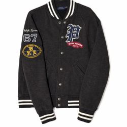 Vintage Polo Ralph Lauren Varsity Jacket – Rare Patchwork