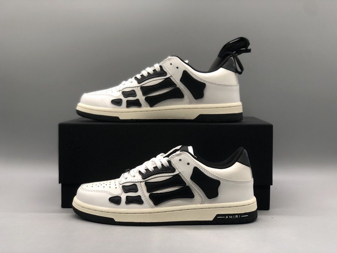 AMIRI Skel Top Low
White Black White