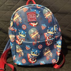 Loungefly POP Captain America Backpack Multicolor Marvel The Avengers