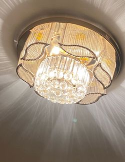 Large crystal chandelier
