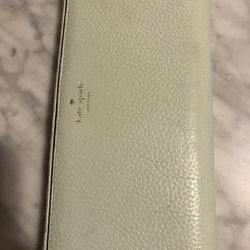 Kate Spade Bifold Mint Green Leather Wallet