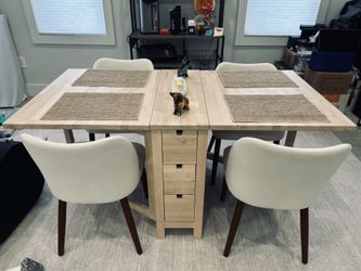 IKEA Norden Gateleg Table + 4 Chairs - Best price takes it in a week! Faster pickup = priority