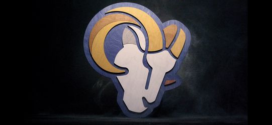 Rams Birch Wood 3D Sign