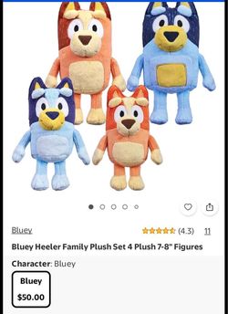 Bluey and bingo stuffed dolls