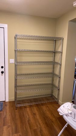 6 foot heavy duty metal shelf