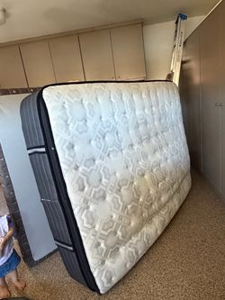 Queen size mattress, and boxspring