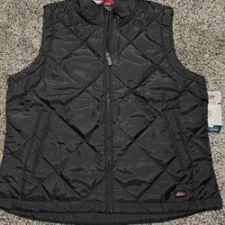 New. Women’s Size Large Dickies Diamond Quilted Vest