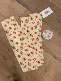 NEW Dippin Daisy Seville Skinny Scarf. Rosa Rojas and matching Compact Mirror