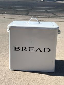 Kitchen Bread Box Bread Tin Farmhouse retro vintage style heavy duty storage organization