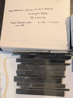 Elon Tile and Stone Midnight Slate 9 boxes