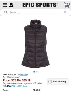 10 NEW Women’s 32 Degrees Ultra-Light Down Vest – Black (Small)