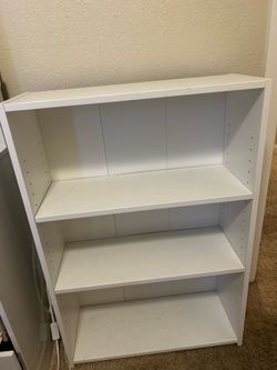 White shelf