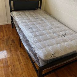 Single Bed Frame With Mattress