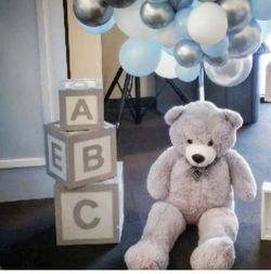 Teddy and baby box
