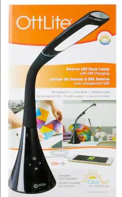 ottlite swerve led desk lamp