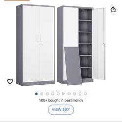 Garage Storage Cabinet With 5 Shelves 