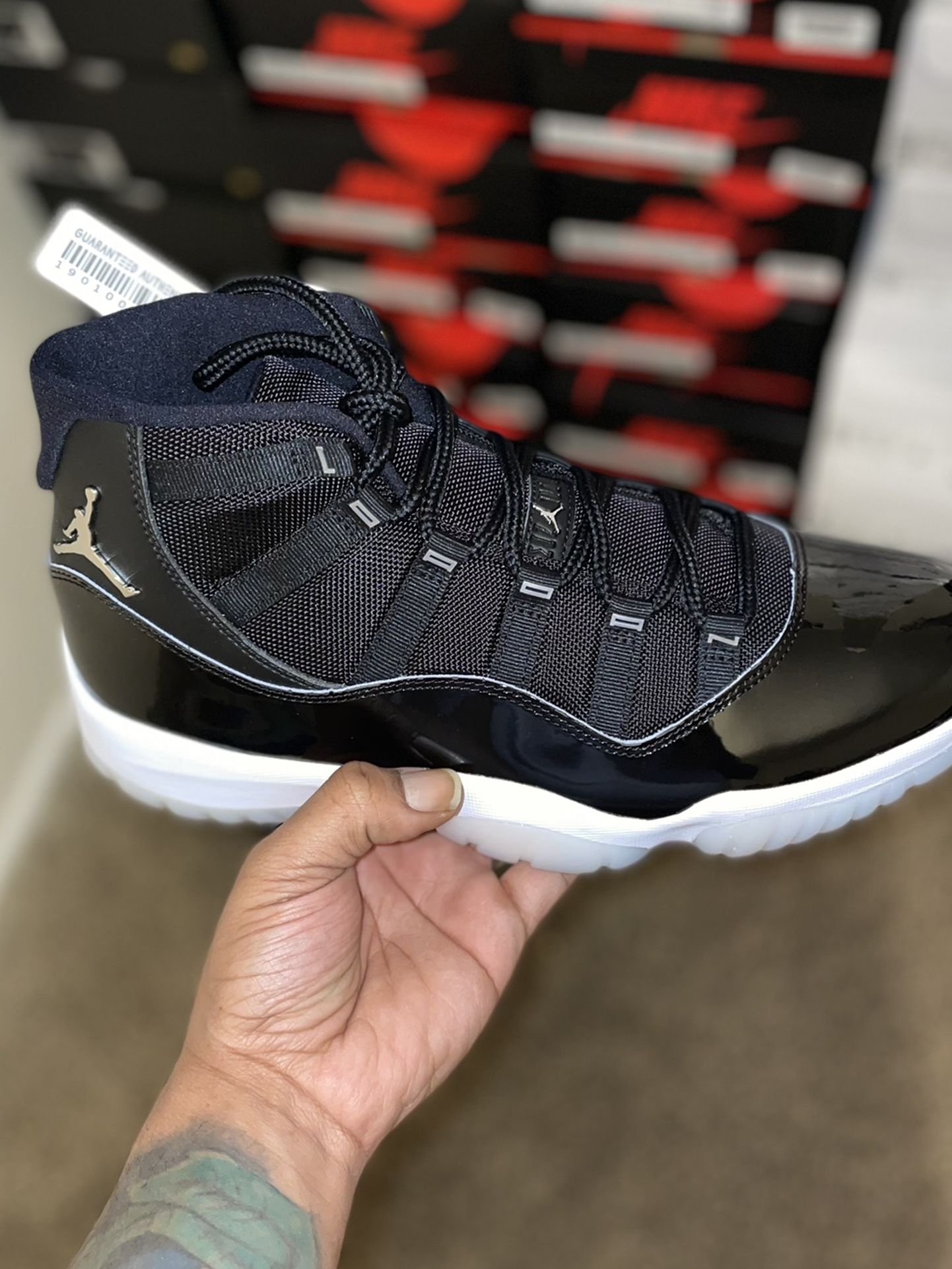 Size 11.5 - Jordan 11 Retro Jubilee Clear Black for Sale in Laurel