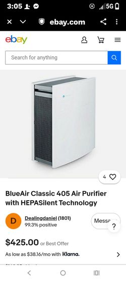 air purifier half price Blue Air classic 405