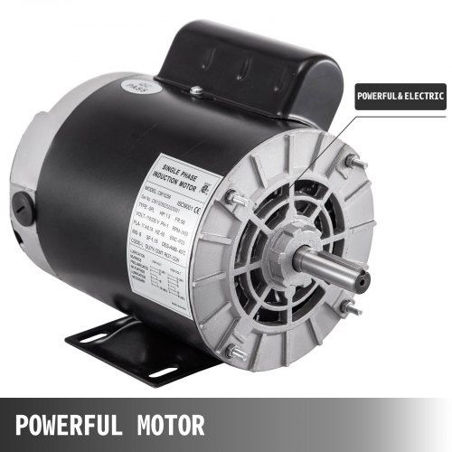 1.5hp Air Compressor Duty Electric Motor 56 Frame 3450 Rpm 115/230v