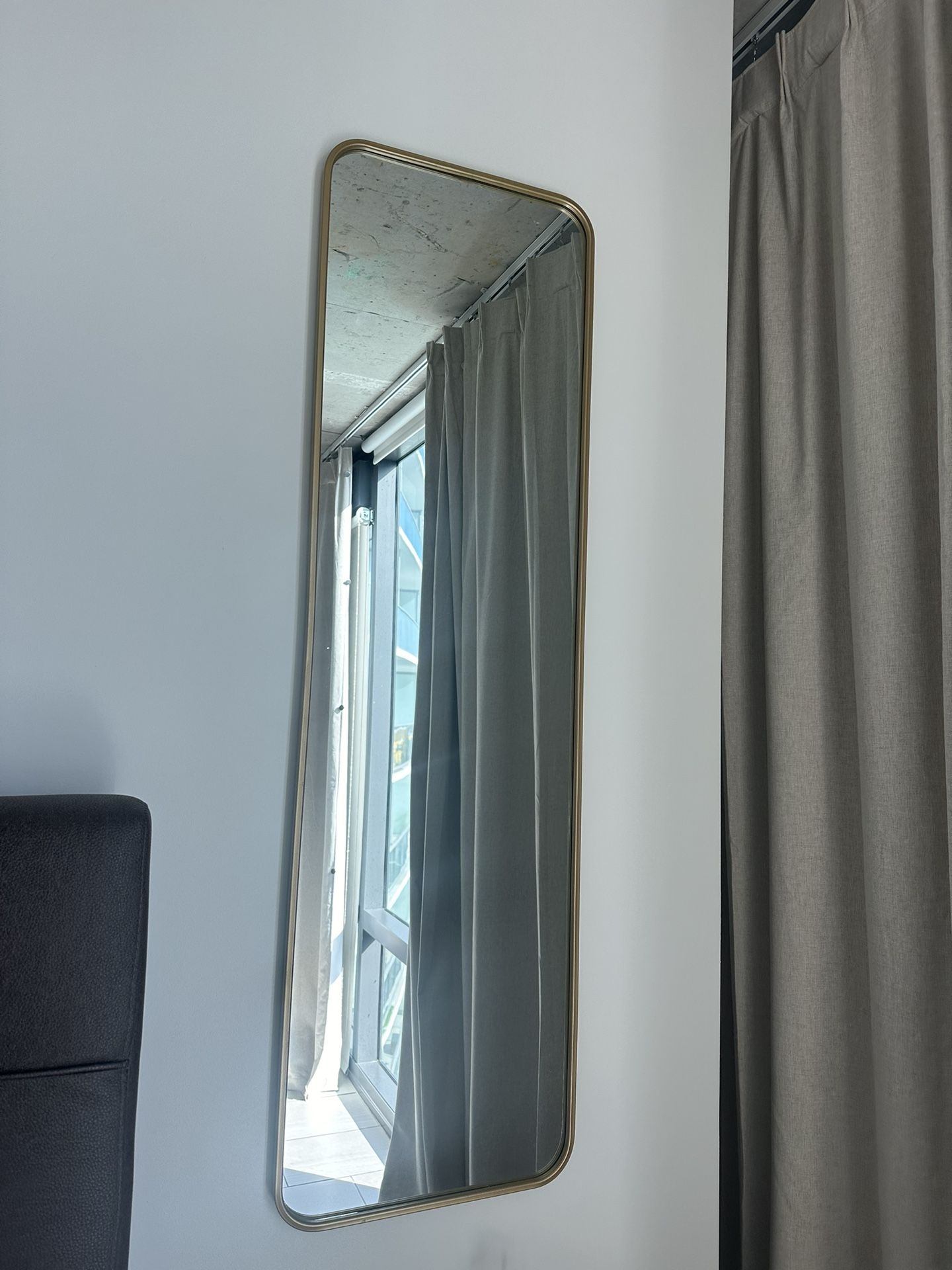 Gold Brass Trim Mirror