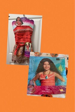 New! Moana Costume w/ Wig *4-6x