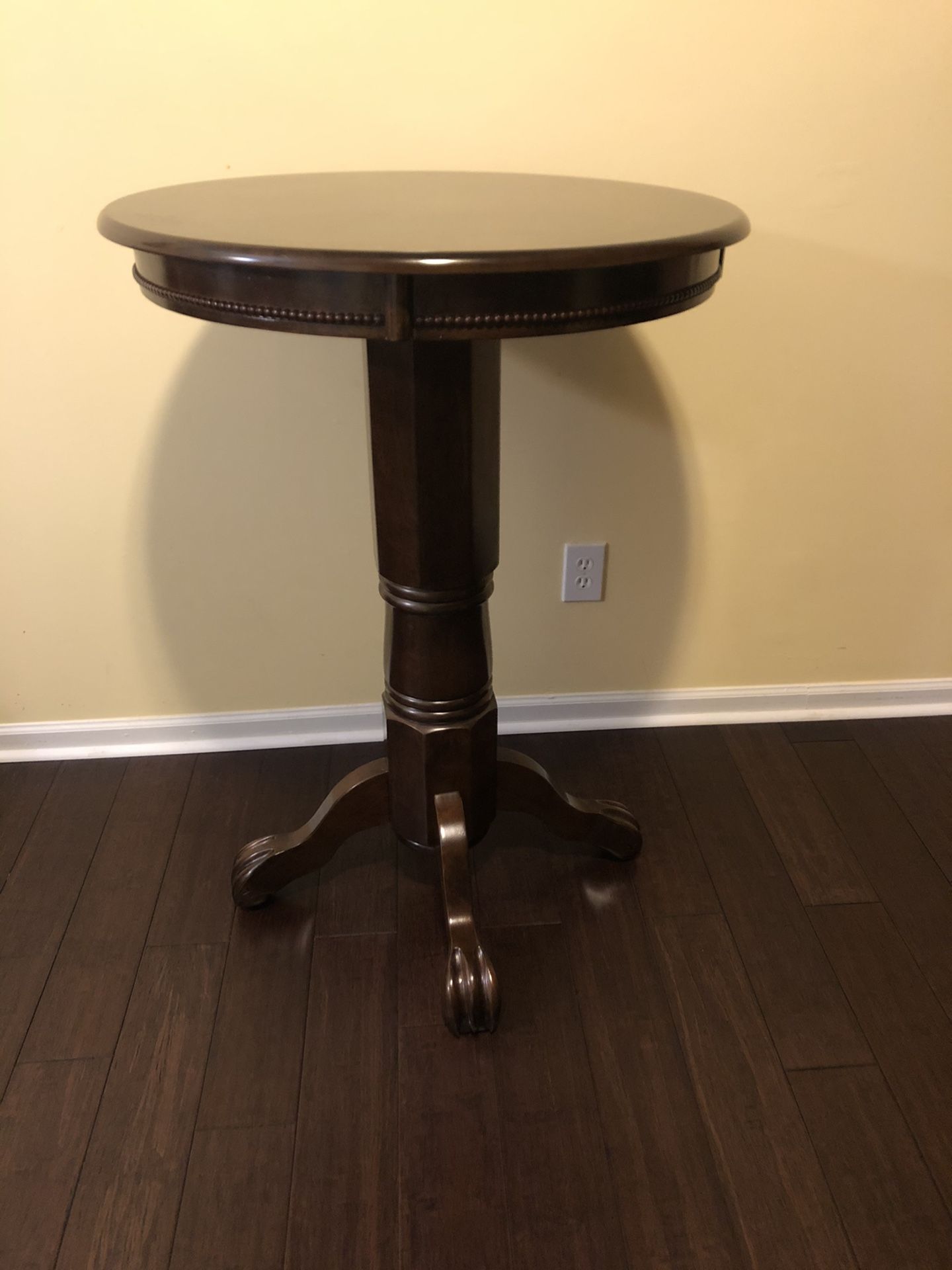 Solid Wood Pedestal Pub Table