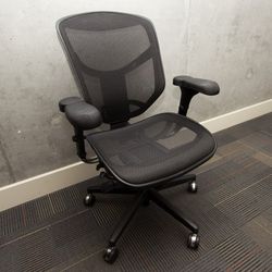 WorkPro Quantum 9000 ergonomic black full mesh rolling desk chair

