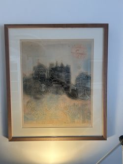"Ciel Transparent" Etching by Shoichi Hasegawa 1970s