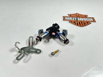 16-22 Harley-Davidson Sportster 883/1200 OEM Fuel Injector Pair w/ Mounting Bracket.B2.OBO. SM9KNT0672