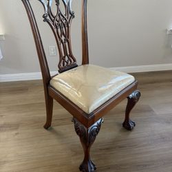 Vintage Wood Dining Chairs 