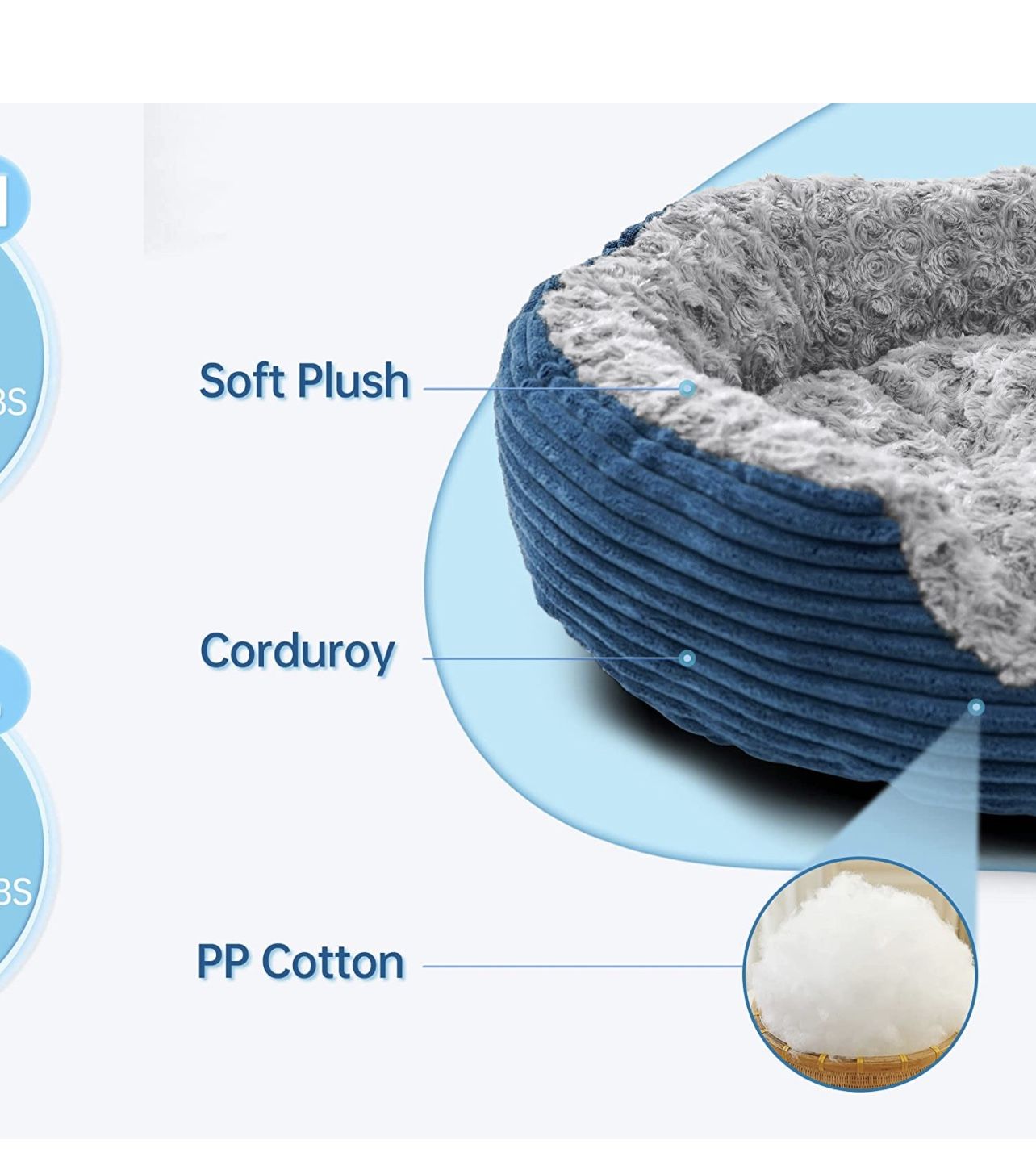 Dog Bed Low Leading Edge - Breathable Soft Plush Pet Bed, Machine Washable Dog Couch, Waterproof Nonskid Orthopedic Dog Bed