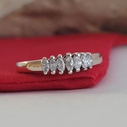 ❤️14k Size 5.25 Precious Solid White Gold Genuine Diamond Tiara Design Ring!/ Anillo de Oro Blanco con Diamantes Genuinos!👌🎁Post Tags: Anillo de Oro