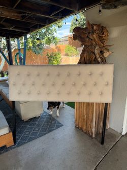 Queen Size Linen Headboard