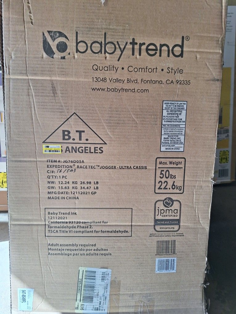 New Baby Trend Expedition Jogger.
