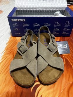 New - Birkenstock Suede Sandals with Soft Footbed