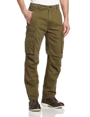 Levi’s Men’s Ace Cargo Relaxed Fit Twill Pant, Ivy Green, 34 X 30