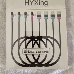 HY Xing 6ft 90 Degree Charging Cords for iPhone iPad iPod