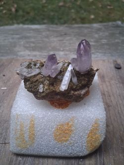 Veracruz Amethyst Cluster On Matrix